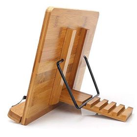 Color: Hollow, Size: L - Natural bamboo hollow reading frame