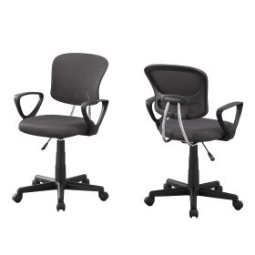 21.5" x 23" x 33" Grey Foam Metal Polypropylene Polyester  Office Chair