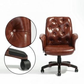 Color: BROWN Office Chairs PU BROWN LMKZ