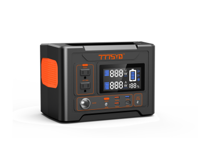 300W Portable Power Station, 38 Phone Recharges, 416Wh Large Capacity Battery Supply, 777SYD Solar Powered Generator with AC DC USB 3 Ports, Lithium B