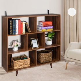 Wood Bookcase,Storage Shelves Stand Bookshelf for Entryway, Hallway, Living Room,Home Office Furniture (Bookcase)