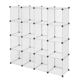 Cube Storage 16-Cube Book Shelf Storage Shelves Closet Organizer Shelf Cubes Organizer Bookcase YF