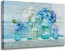 Wall Art Decoration Retro Flower Painting 1 Panel Canvas Wall Art for Bedroom / Bathroom / Living Room (12x16 inches)