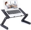 Laptop Stand for Bed, Adjustable Height Laptop Desk for Couch, Foldable Laptop Desk Workstation from Home, Notebook Riser Ergonomic Computer Tray Read