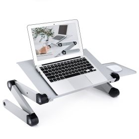 Adjustable Height Laptop Desk Laptop Stand for Bed Portable Lap Desk Foldable Table Workstation Notebook RiserErgonomic Computer Tray Reading Holder B