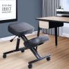 Givenusmyf Orthopedic Kneeling Chair Children's Learning Air Rod Lift Chair, Ergonomic Anti-Hunchback Correction Office Computer Chair Black