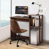 Efficient Home Laptop Notebook Computer Desk with Square Shelves