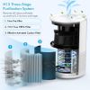 Air Purifier, H13 True HEPA Air Purifier for Home Large Room Up To 430ftÂ², Remove Smoke Pet Dander Dust Pollen Allergies for Bedroom Office, Ozone Fr