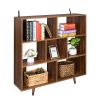Wood Bookcase,Storage Shelves Stand Bookshelf for Entryway, Hallway, Living Room,Home Office Furniture (Bookcase)