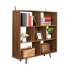 Wood Bookcase,Storage Shelves Stand Bookshelf for Entryway, Hallway, Living Room,Home Office Furniture (Bookcase)