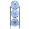 3-Tier Water Rack Stainless Steel Heavy Duty Water Cooler Jug Rack