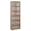 Bookshelf 70 in Height, Bookcase 6 Shelf Free Standing Display Storage Shelves Standard Organization Collection Decor Furniture for Living Room Home O