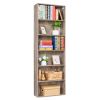 Bookshelf 70 in Height, Bookcase 6 Shelf Free Standing Display Storage Shelves Standard Organization Collection Decor Furniture for Living Room Home O