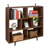 Wood Bookcase,Storage Shelves Stand Bookshelf for Entryway, Hallway, Living Room,Home Office Furniture (Bookcase)