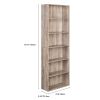 Bookshelf 70 in Height, Bookcase 6 Shelf Free Standing Display Storage Shelves Standard Organization Collection Decor Furniture for Living Room Home O