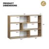 6-Open Bookshelf Display Stand for Corner
