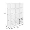 Cube Storage 12-Cube Book Shelf Storage Shelves Closet Organizer Shelf Cubes Organizer Bookcase YF