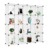 Cube Storage 16-Cube Book Shelf Storage Shelves Closet Organizer Shelf Cubes Organizer Bookcase YF