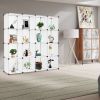 Cube Storage 16-Cube Book Shelf Storage Shelves Closet Organizer Shelf Cubes Organizer Bookcase YF