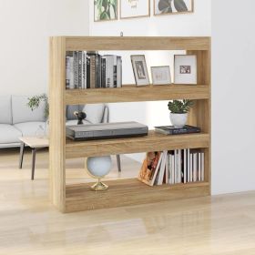 Book Cabinet/Room Divider Sonoma Oak 39.4"x11.8"x40.6"