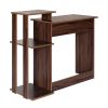 Efficient Home Laptop Notebook Computer Desk with Square Shelves