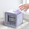 USB Personal Mini Air Cooler, Portable Air Conditioner w/ 3 Speeds, 7-Colors LED Light and Ice Water Tank