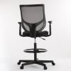 DR Home Office Chair, Comfortable Mid Black Task Chair, C-1702-F-BK