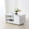 Mobile double door double coffee table coffee table