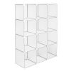 Cube Storage 12-Cube Book Shelf Storage Shelves Closet Organizer Shelf Cubes Organizer Bookcase YF