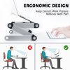 Adjustable Laptop Stand Laptop Desk with 2 CPU Cooling USB Fans for Bed Aluminum Lap Workstation Desk with Mouse Pad, Foldable Cook Book Stand Noteboo