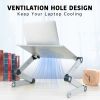 Adjustable Height Laptop Desk Laptop Stand for Bed Portable Lap Desk Foldable Table Workstation Notebook RiserErgonomic Computer Tray Reading Holder B
