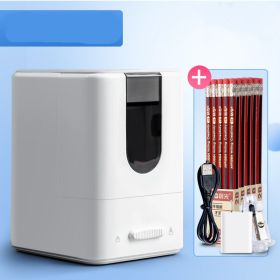 Chenguang Electric Pencil Sharpener Automatic Pencil Sharpener Automatic Pencil Sharpener Primary School Students' Pencil Sharpener Pencil Sharpener M (Color: White, Style: 4)
