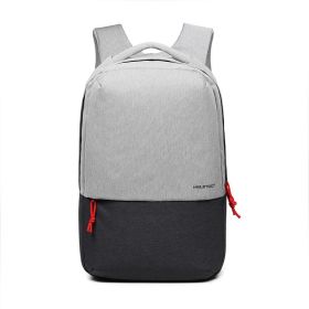 Multi - function new style, casual, color, double shoulder, laptop bag and notebook bag (Color: Gray)