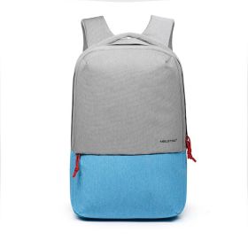 Multi - function new style, casual, color, double shoulder, laptop bag and notebook bag (Color: Blue)