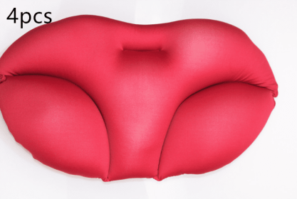 Healthy Lunch Break Office Memory Pillow (Color: 4pcs Red, Style: Pillow)