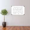 Single Sided Magnetic Dry-Erase Whiteboard with Marker & Eraser & 2pcs Magnets RT