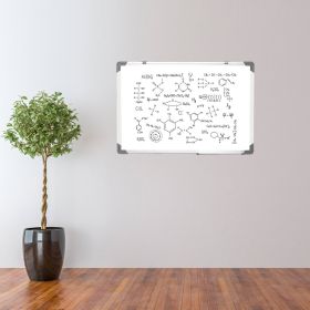 Single Sided Magnetic Dry-Erase Whiteboard with Marker & Eraser & 2pcs Magnets RT (size: 60*40CM)