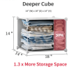 8 Cube Organizer Stackable Plastic Cube Storage Shelves Design Multifunctional Modular Closet Cabinet with Hanging Rod RT