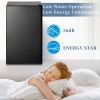 Compact refrigerator with freezer, 3.2 Cu.ft Mini Fridge with Reversible Door, 5 Settings Temperature Adjustable for Kitchen, Bedroom, Dorm, Apartment