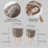 Wicker Planter Basket w Removable Legs for Indoor and Outdoor - All Weather Woven Flower Pots Cover , Planter Pot Container - Plant Stand