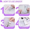 Amazon Banned Budget Binder, Money Organizer for Cash with 12pcs Clear Pockets & 24pcs Budget Sheets Budget Planner A6 Binder with PU Leather, Cash En
