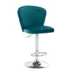 Bar Stools with Back and Footrest Counter Height Dining Chairs Set of 2