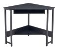 Triangle Computer Desk,Corner Desk With Smooth Keyboard Tray& Storage Shelves ,Compact Home Office,Small Desk With Sturdy Steel Frame As Workstation F