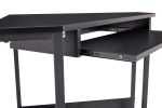 Triangle Computer Desk,Corner Desk With Smooth Keyboard Tray& Storage Shelves ,Compact Home Office,Small Desk With Sturdy Steel Frame As Workstation F