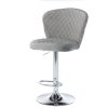 Bar Stools with Back and Footrest Counter Height Dining Chairs Set of 2