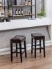 Backless Bar Stools, 2-Pcs Set