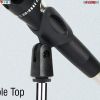 Mini Microphone Stand Tripod Universal Adjustable Desk Microphone Stand Portable Foldable Table Top Desktop Stand with Small Plastic Microphone Clip 5
