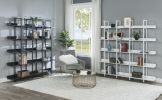 [VIDEO] 5 Tier Bookcase Home Office Open Bookshelf, Vintage Industrial Style Shelf with Metal Frame, MDF Board