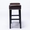 Backless Bar Stools, 2-Pcs Set