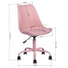 Modern PP Office Task Chair, Pink